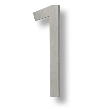 Sure-Loc Hardware Sure-Loc Hardware Floating House Number, 6, No. 1, Brushed Aluminum HNF6-1 BA